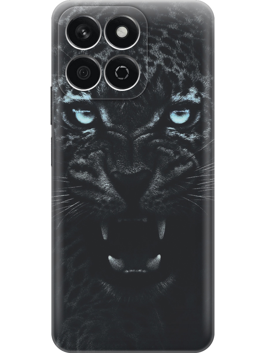 

Силиконовый чехол на Honor X7C с принтом "Голубоглазая пантера", Прозрачный;голубой;черный, 786720513