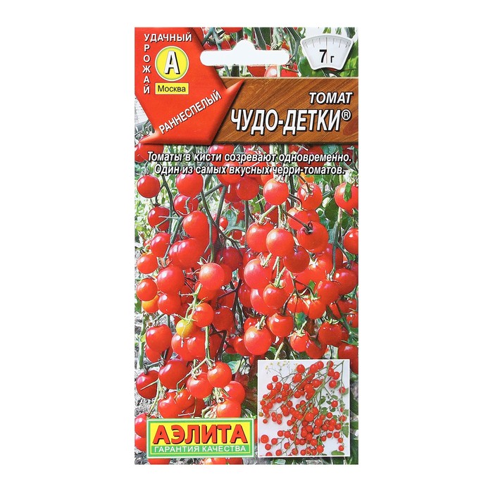

Семена овощей Томат Агрофирма АЭЛИТА Чудо-детки 20 шт, 1 уп.