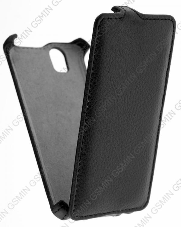 

Кожаный чехол для Fly IQ 4491 Era Life 3 Gecko Case (Черный)