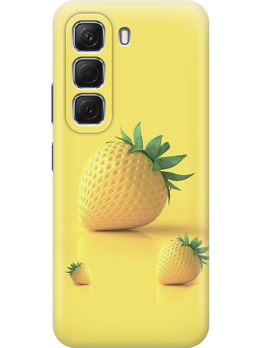 

Силиконовый чехол на Infinix Hot 50 4G с принтом "Желтая клубника", Прозрачный;черный, 786718751