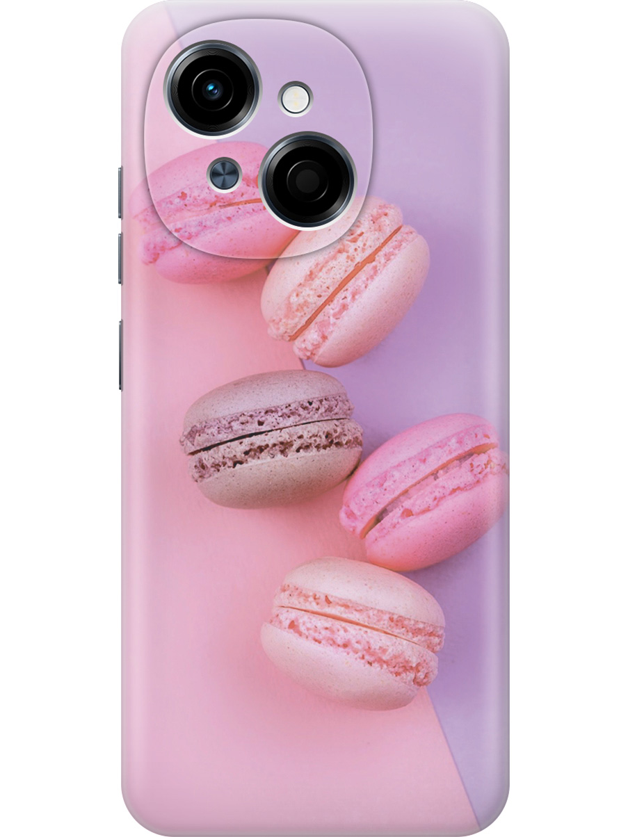 

Силиконовый чехол на Tecno Spark Go 1/Pop 9 с принтом "Розовые макаруны", Прозрачный;розовый;фиолетовый, 786716951