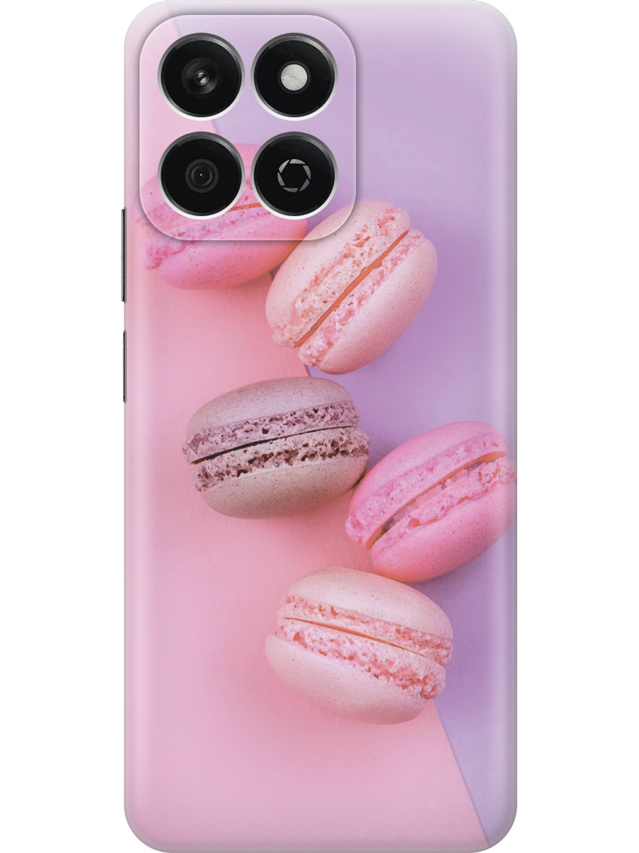 

Силиконовый чехол на Honor X7C с принтом "Розовые макаруны", Прозрачный;розовый;фиолетовый, 786720551