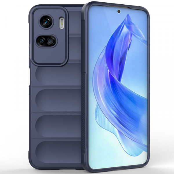 

Противоударный чехол Flex Silicone для Honor 90 Lite, синий, Flex Silicone