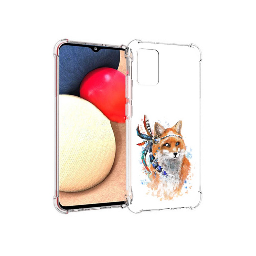 

Чехол MyPads Tocco для Samsung Galaxy A02s инду лиса (PT156738.479.377), Прозрачный, Tocco