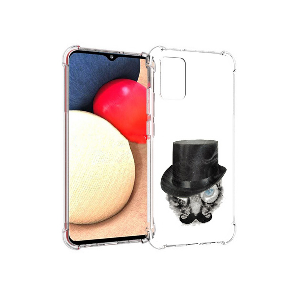 

Чехол MyPads Tocco для Samsung Galaxy A02s интелегентный кот (PT156738.479.378), Прозрачный, Tocco