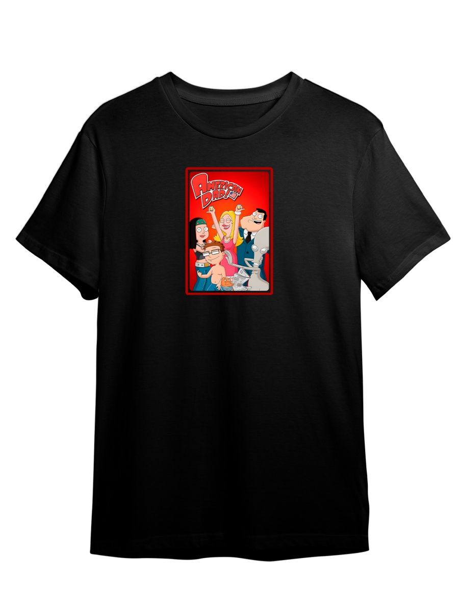 

Футболка унисекс Каждому Своё Американский папаша/American Dad MUAP6 черная XL, Черный, "Американский папаша/American Dad" MUAP6