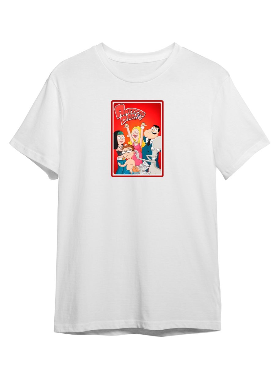 

Футболка унисекс Каждому Своё Американский папаша/American Dad MUAP6 белая L, Белый, "Американский папаша/American Dad" MUAP6