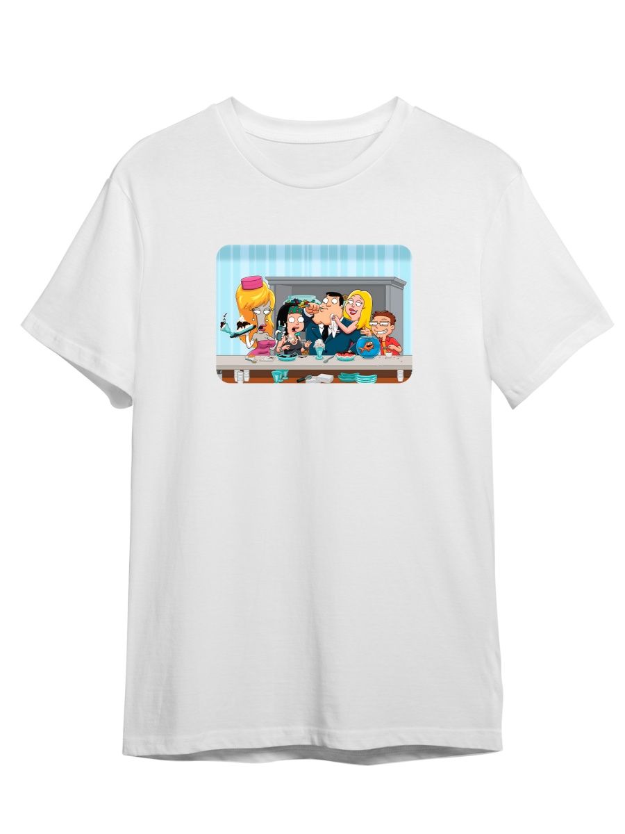 

Футболка унисекс Каждому Своё Американский папаша/American Dad MUAP7 белая 2XL, Белый, "Американский папаша/American Dad" MUAP7