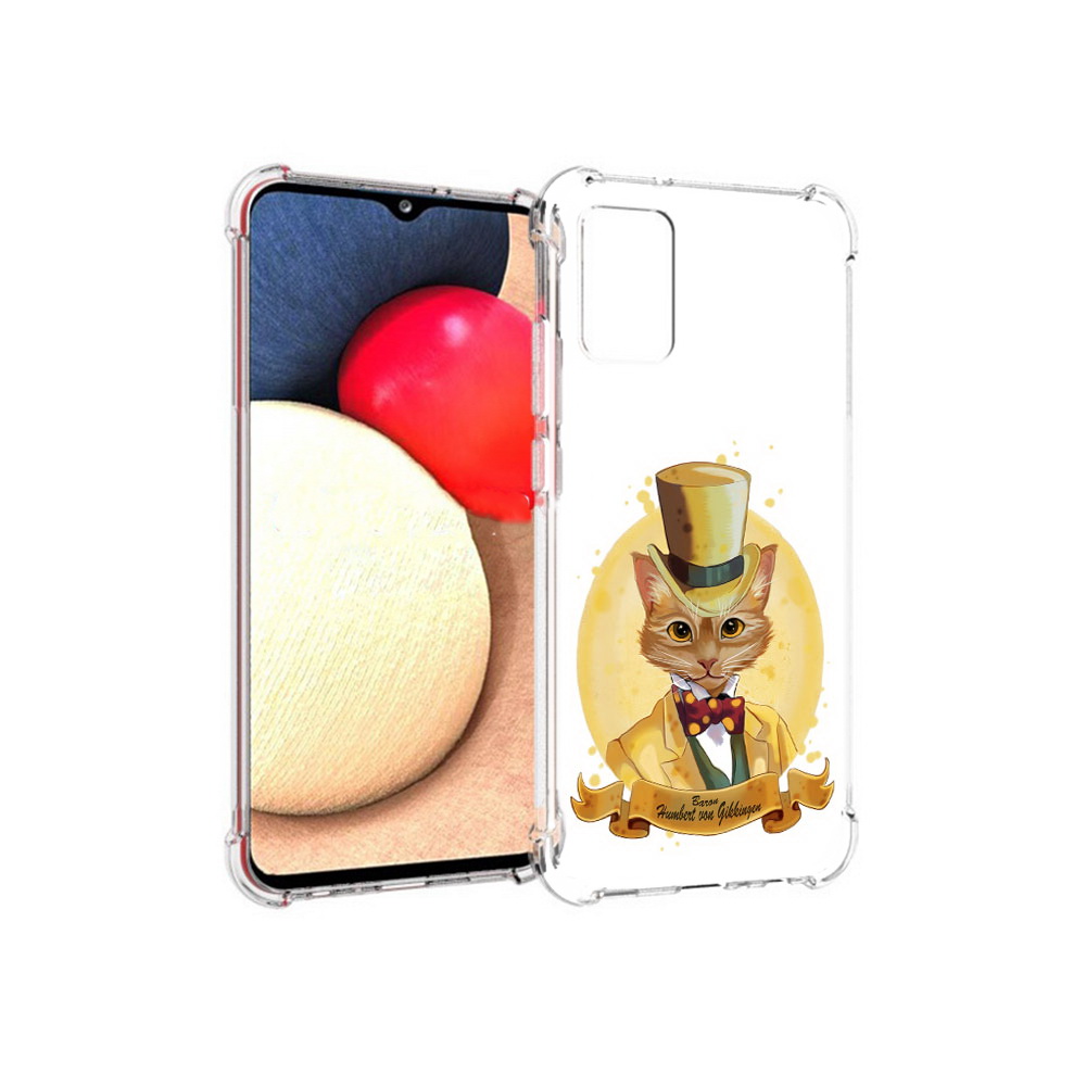

Чехол MyPads Tocco для Samsung Galaxy A02s кот юрист (PT156738.479.401), Прозрачный, Tocco