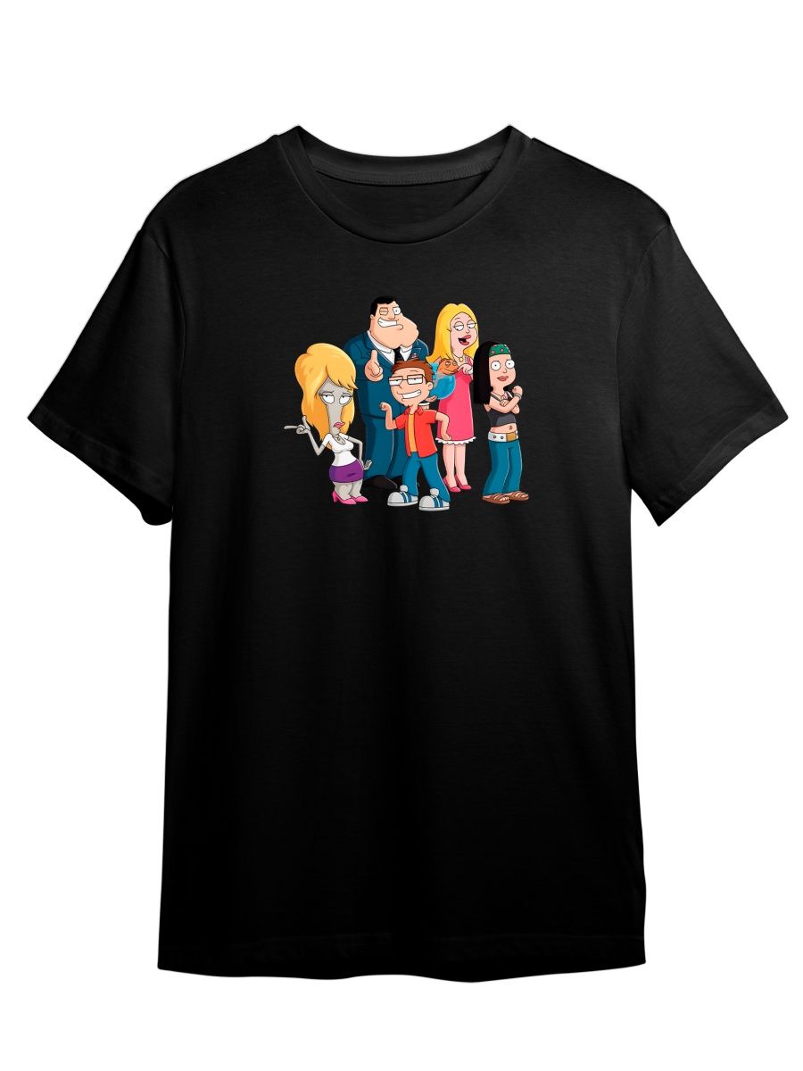 

Футболка унисекс Каждому Своё Американский папаша/American Dad MUAP8 черная 2XL, Черный, "Американский папаша/American Dad" MUAP8