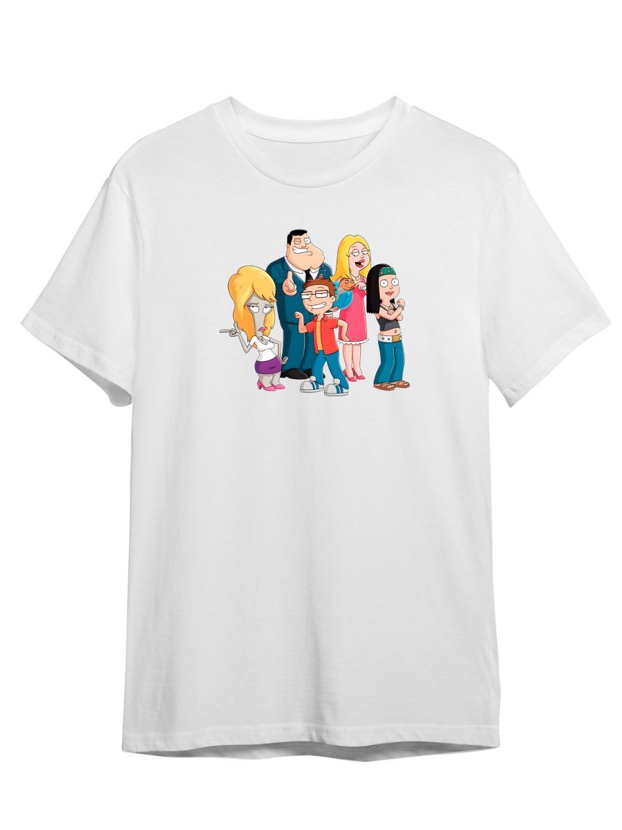 

Футболка унисекс Каждому Своё Американский папаша/American Dad MUAP8 белая 2XL, Белый, "Американский папаша/American Dad" MUAP8