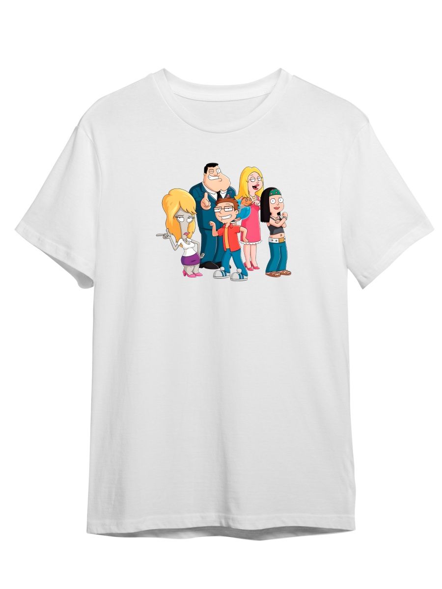 

Футболка унисекс Каждому Своё Американский папаша/American Dad MUAP8 белая 5XL, "Американский папаша/American Dad" MUAP8