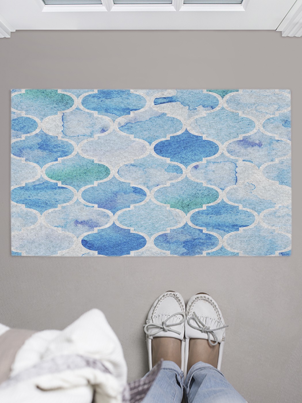 

Придверный коврик в прихожую для обуви, на резиновой основе, 75x45 см door_41472 JoyArty