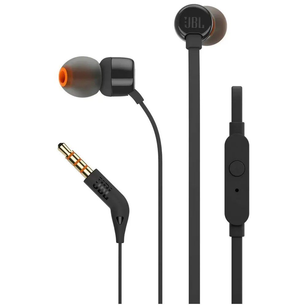 

Проводные наушники JBL T110 черный, T110