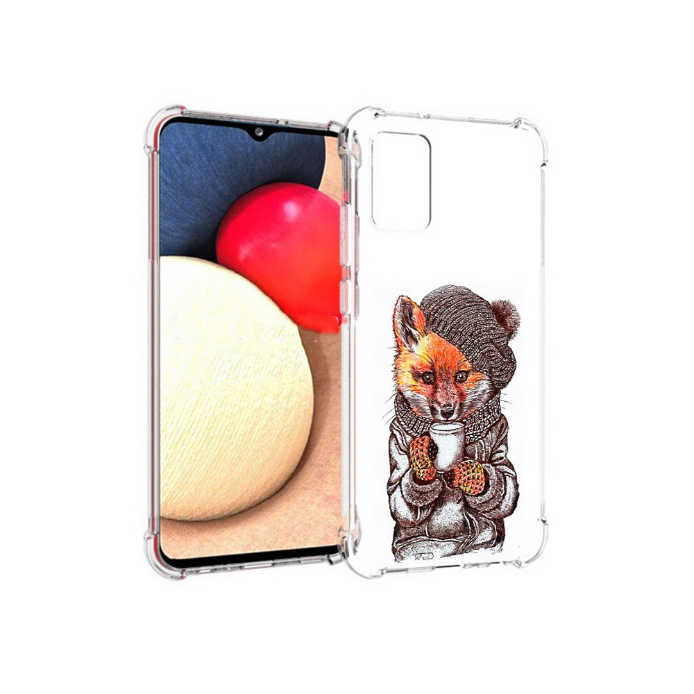 

Чехол MyPads Tocco для Samsung Galaxy A02s лиса в шапке (PT156738.479.437), Tocco