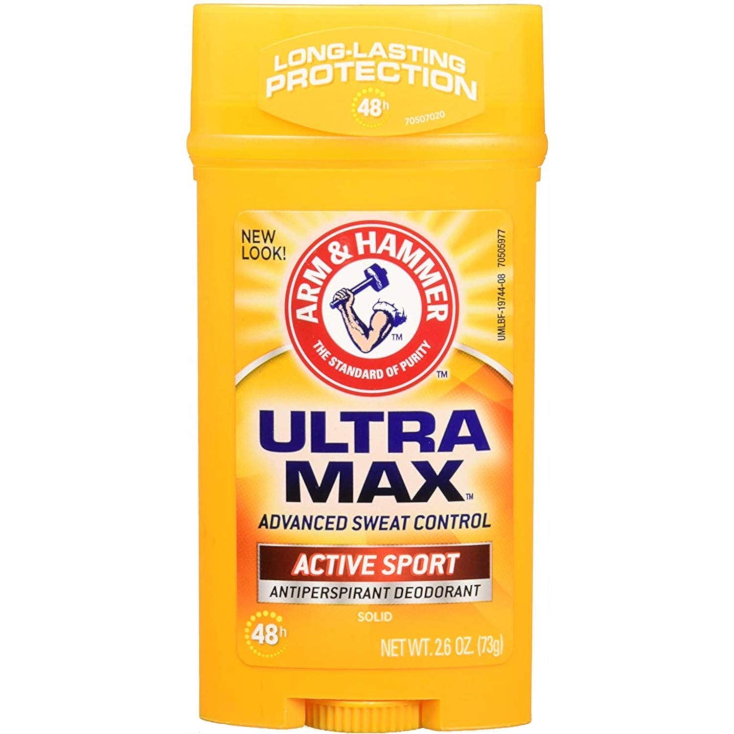 Дезодорант-антиперспирант Arm&Hammer UltraMax Active Sport для мужчин стик 73 г zeitun минеральный дезодорант антиперспирант для мужчин шалфей с ультразащитой 150 мл