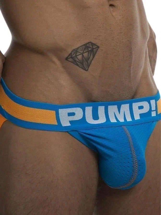 

Мужские трусы джоки Pump Blue Jock H115 синие М, Синий, H115