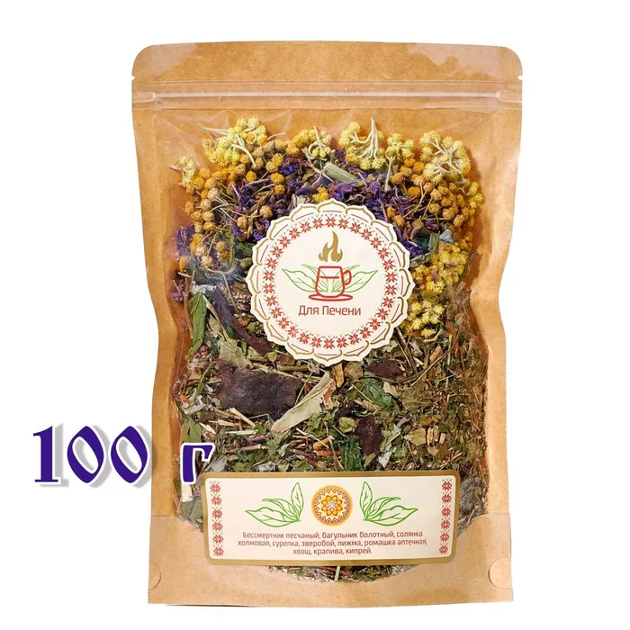 

Травяной чайный сбор ЯСАЛТАЯ Для печени, 100 г, ЧС Для печени
