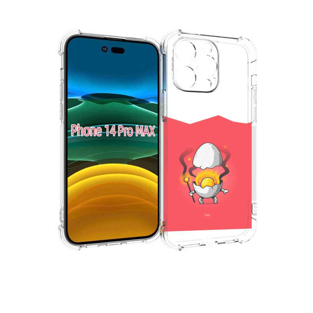 

Чехол MyPads горелое яйцо для iPhone 14 Pro Max, Прозрачный, Tocco