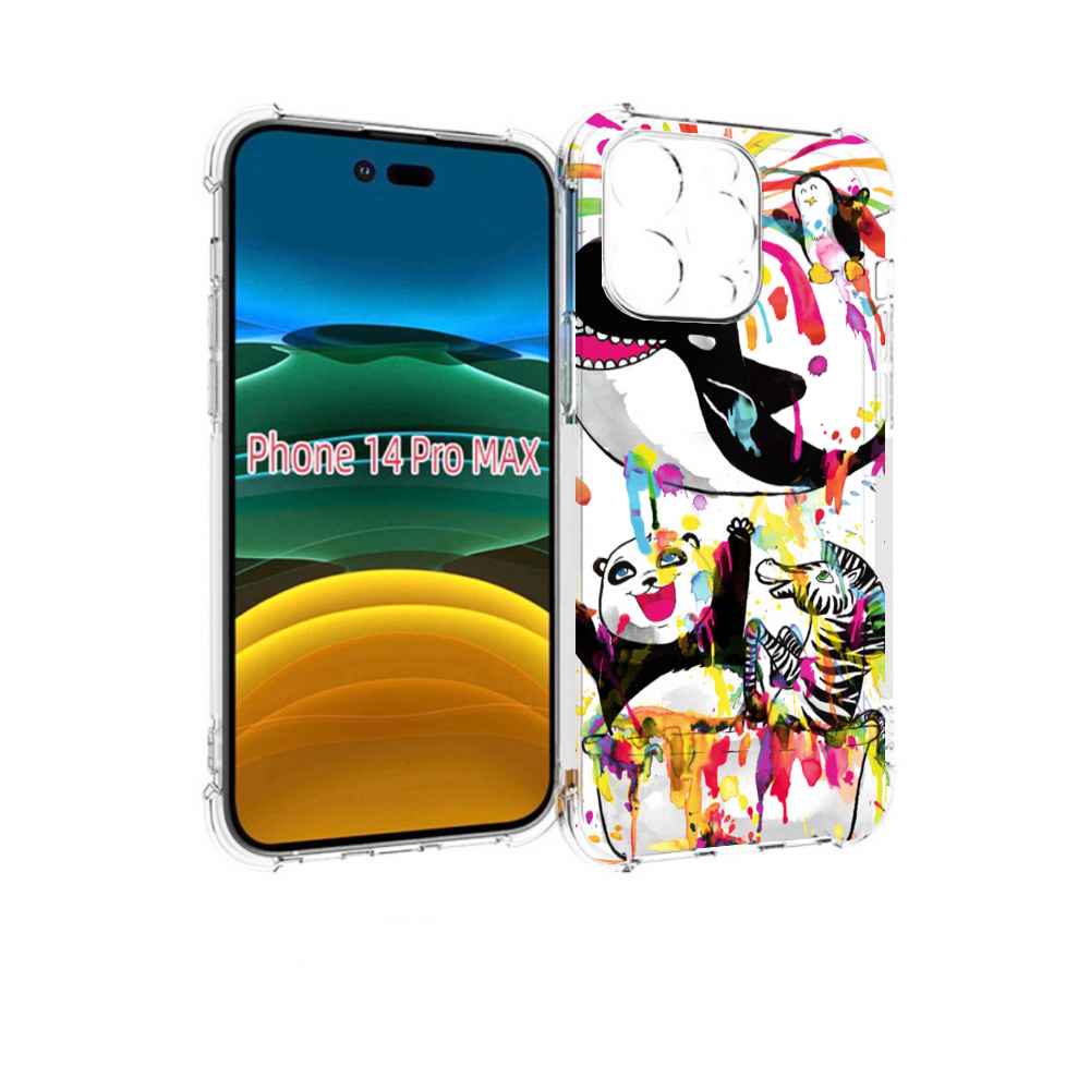 

Чехол MyPads Хиппи кит для iPhone 14 Pro Max, Прозрачный, Tocco