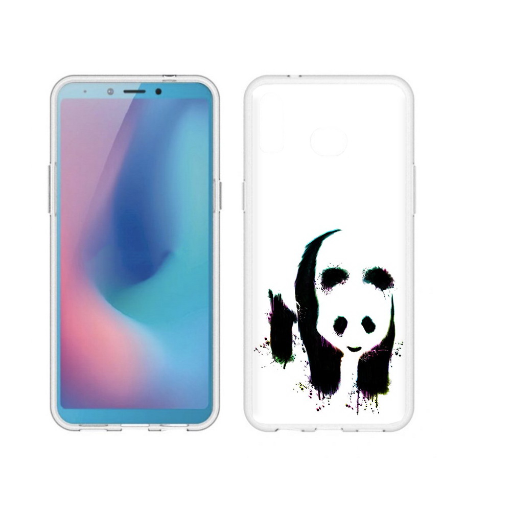 

Чехол MyPads Tocco для Samsung Galaxy A6s панда в акварели (PT123850.597.532), Прозрачный, Tocco