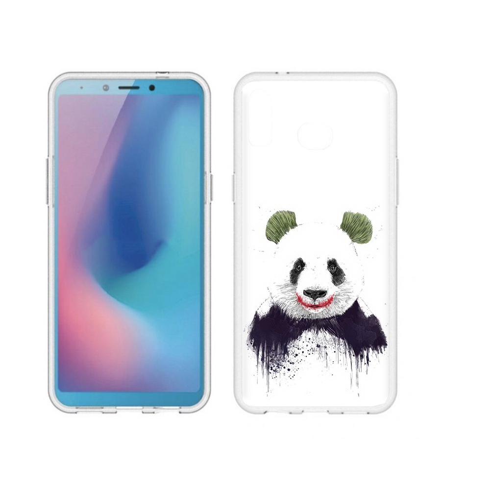 Чехол MyPads Tocco для Samsung Galaxy A6s панда джокер (PT123850.597.533)