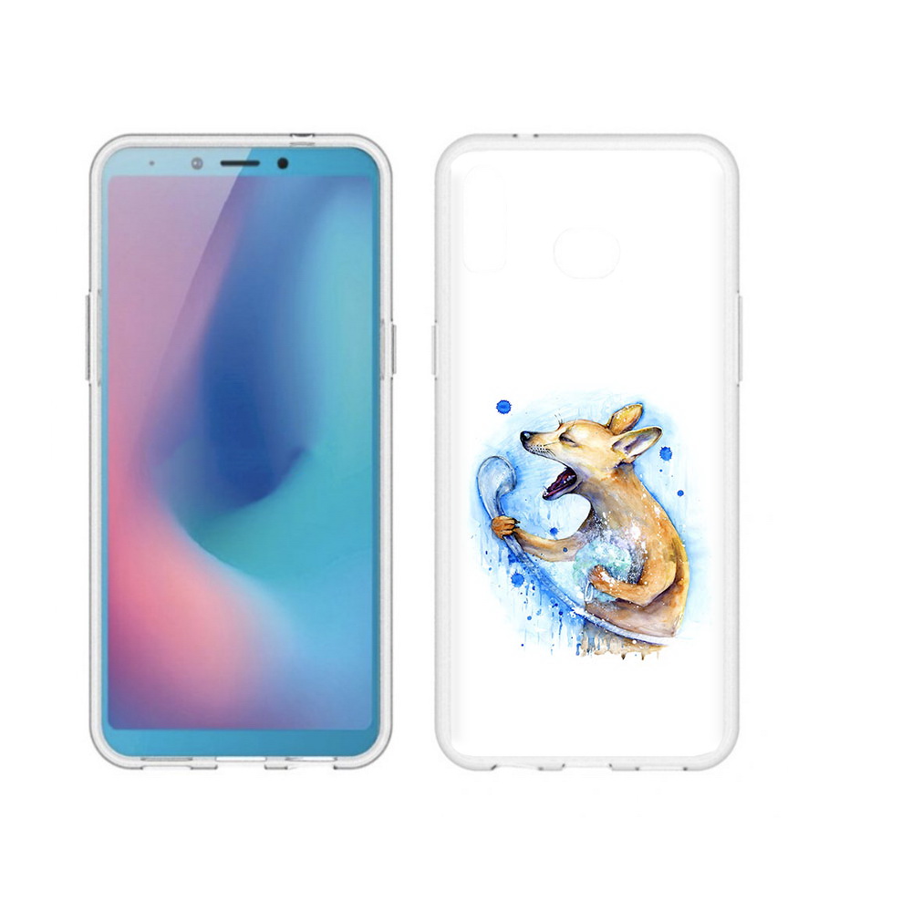 

Чехол MyPads Tocco для Samsung Galaxy A6s пение в душе (PT123850.597.537), Прозрачный, Tocco