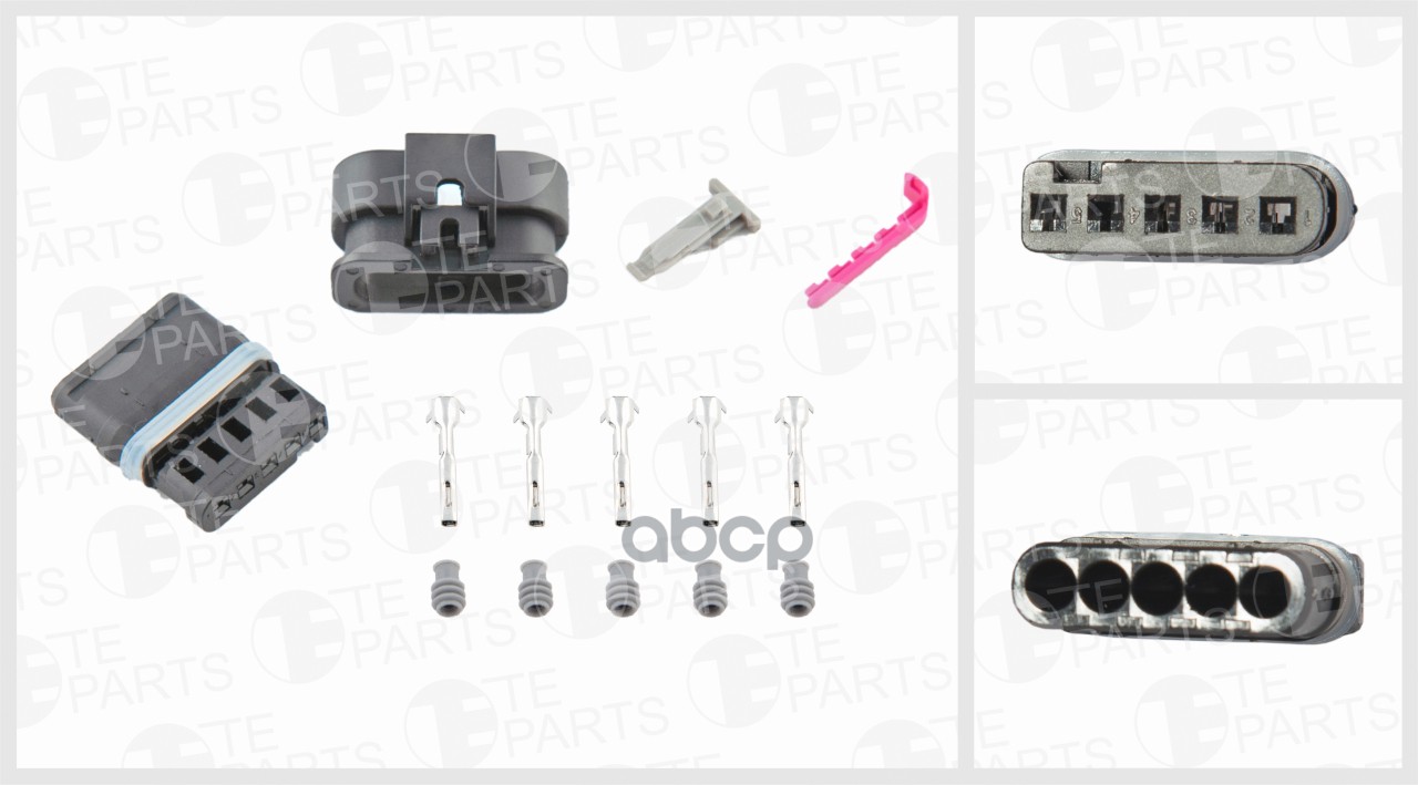

Разъём 5ти контактный ( комплектация 5-pin, 5 уплотнения, 2 фиксатора)