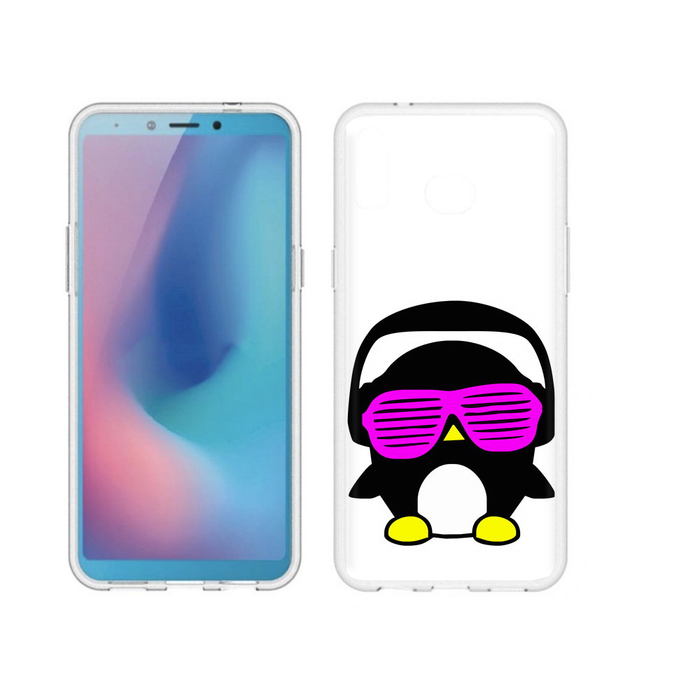 Чехол MyPads Tocco для Samsung Galaxy A6s пингвин (PT123850.597.541)