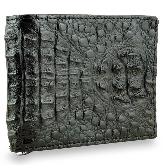 

Зажим для денег унисекс Exotic Leather kk-46 черный/глянцевый, kk-46