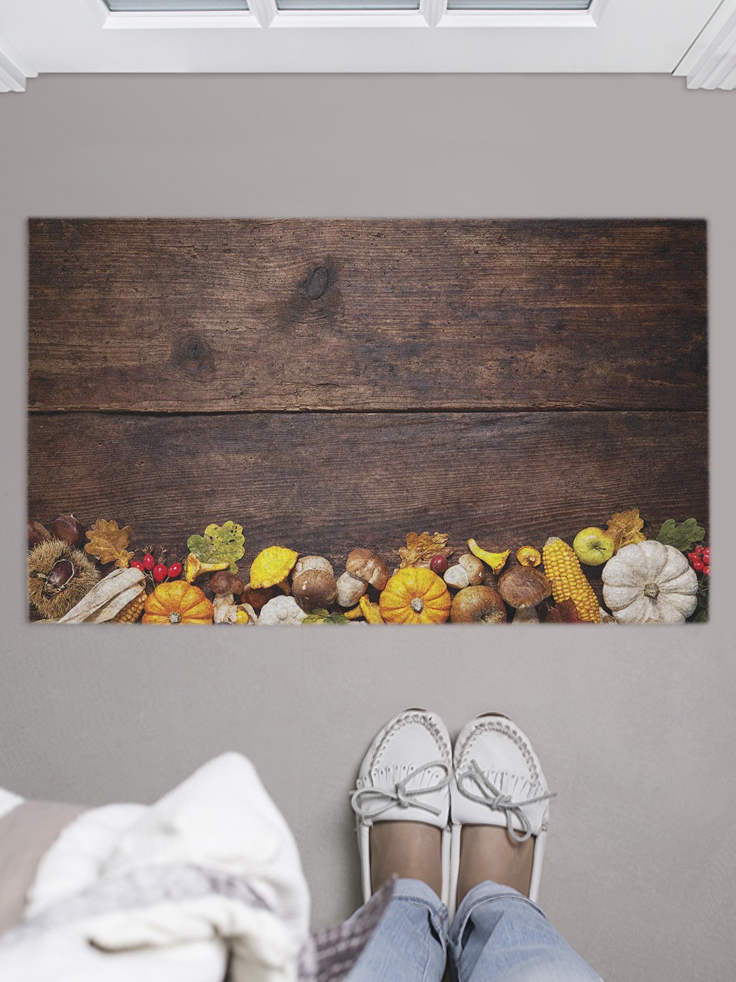 

Придверный коврик в прихожую для обуви, на резиновой основе, 75x45 см door_41559 JoyArty