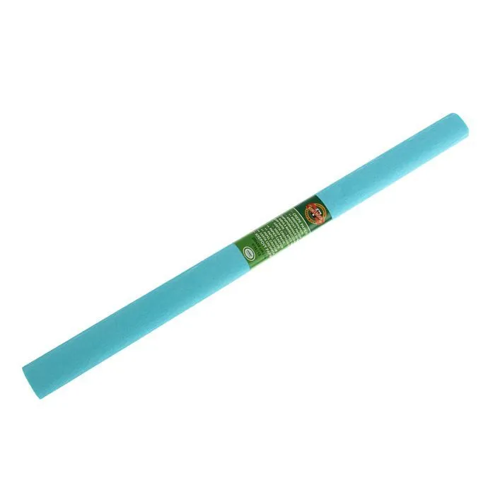 

Бумага креповая поделочная гофро Koh-I-Noor 50*200 см 9755/13 бирюзовая, в рулоне (10 шт), Голубой