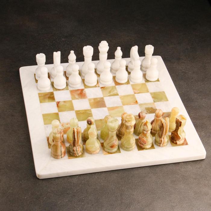 Шахматы «Элит», доска 30х30 см, оникс шахматы pakshah карфаген мрамор и оникс on w002