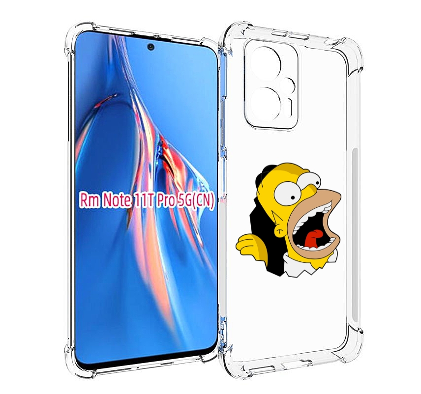 

Чехол MyPads гомер-голодный для Xiaomi Redmi Note 11T Pro / 11T Pro Plus / Poco X4 GT п..., Прозрачный, Tocco