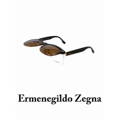 

Оправа для очков мужская Ermenegildo Zegna Couture ZC0001 50M коричневая, ZC0001 50M
