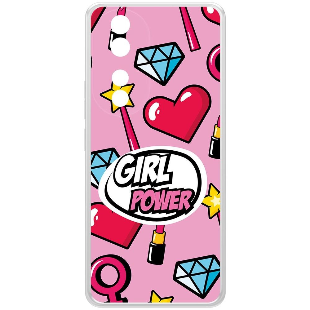 

Чехол-накладка Krutoff Clear Case Girl Power для Honor 90, Прозрачный