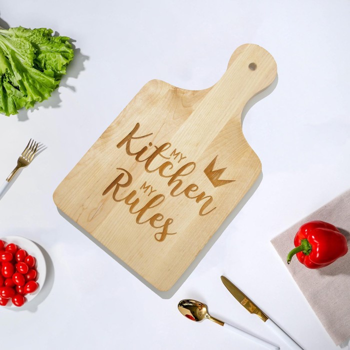 

Доска разделочная «Моя кухня», 35x20x2 см, Бежевый