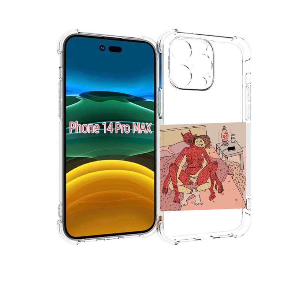 

Чехол MyPads девушка-без-кожи для iPhone 14 Pro Max, Прозрачный, Tocco