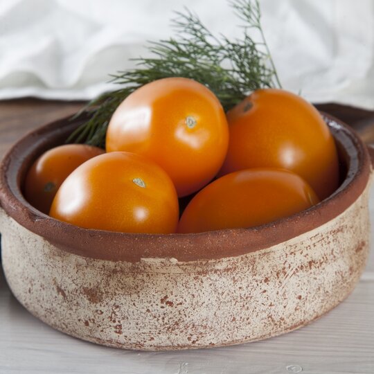 

Помидоры сливовидные ВкусВилл желтые +-300 г