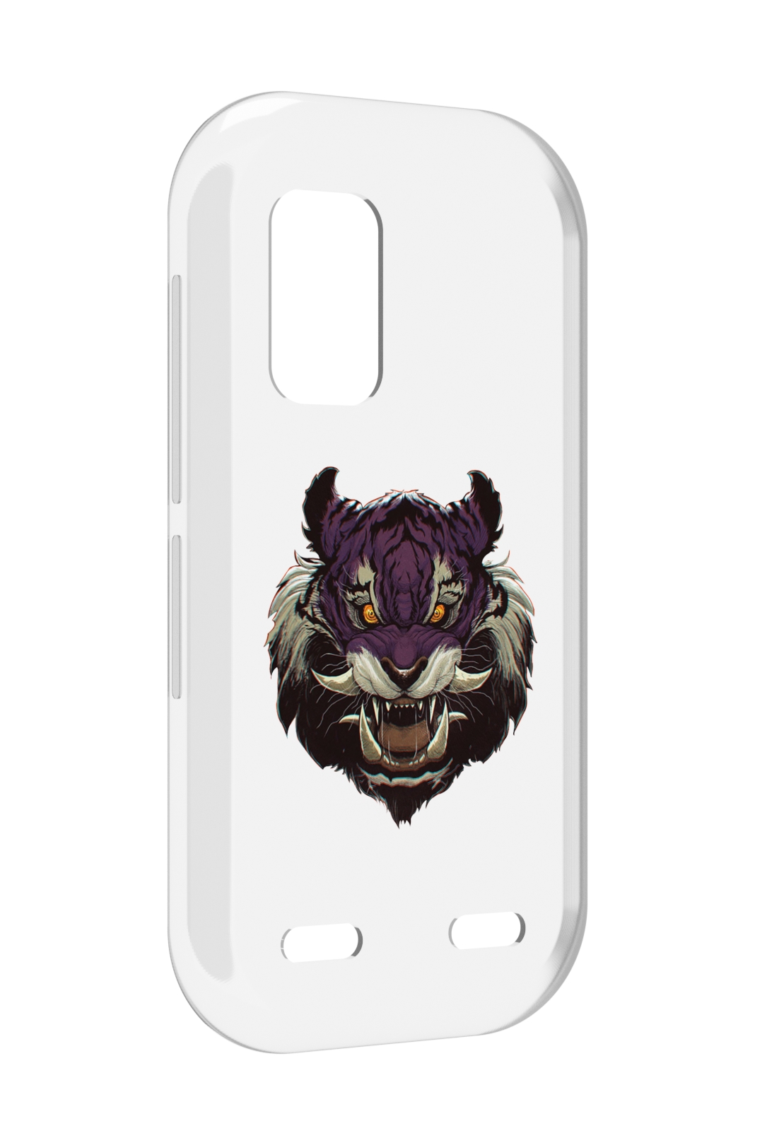 

Чехол MyPads Страшный-тигр для UleFone Armor X10 / X10 Pro, Прозрачный, Tocco