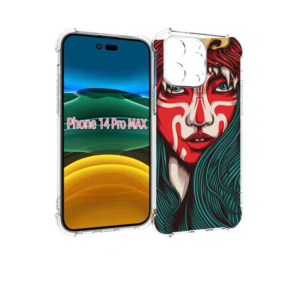 

Чехол MyPads девушка-в-маскировке для iPhone 14 Pro Max, Прозрачный, Tocco