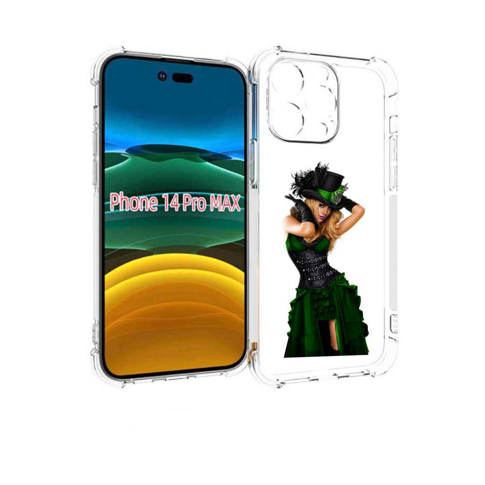 

Чехол MyPads девушка-в-модном-длинном-платье женский для iPhone 14 Pro Max, Прозрачный, Tocco