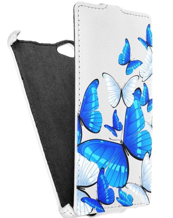 

Кожаный чехол для Fly IQ 4501 Evo Energie 4 Armor Case (Белый) (Дизайн 11/11)