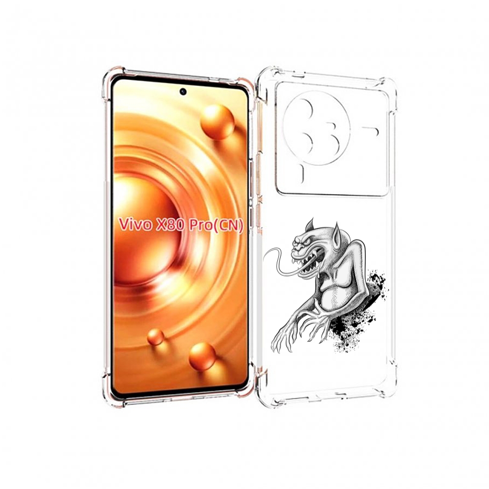 

Чехол MyPads чорт для Vivo X80 PRO, Прозрачный, Tocco