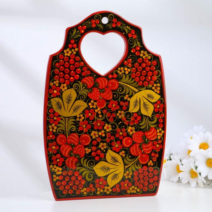 

Доска "Сердца", 19х33 см, с художественной росписью