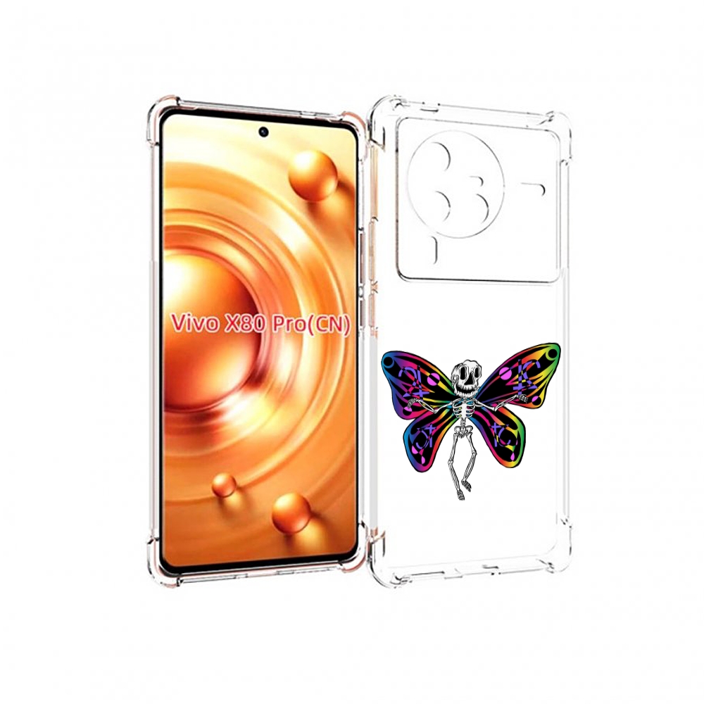 

Чехол MyPads эффект бабочки для Vivo X80 PRO, Прозрачный, Tocco