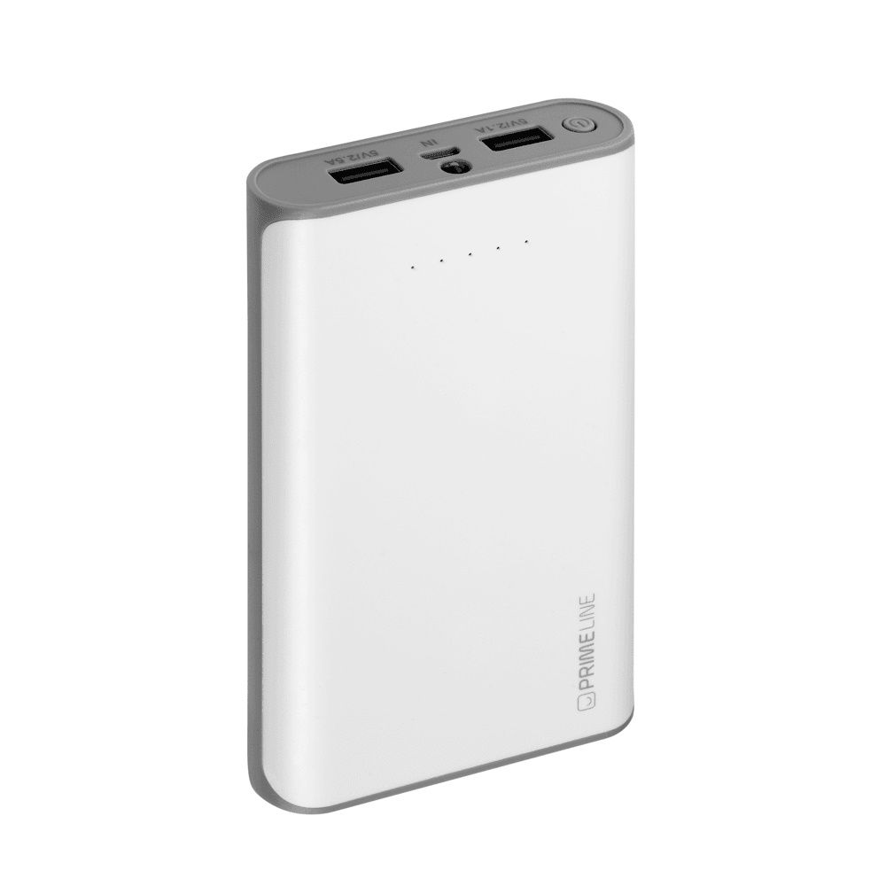 

Внешний аккумулятор Prime Line 12000 мА/ч White, 12000 mAh