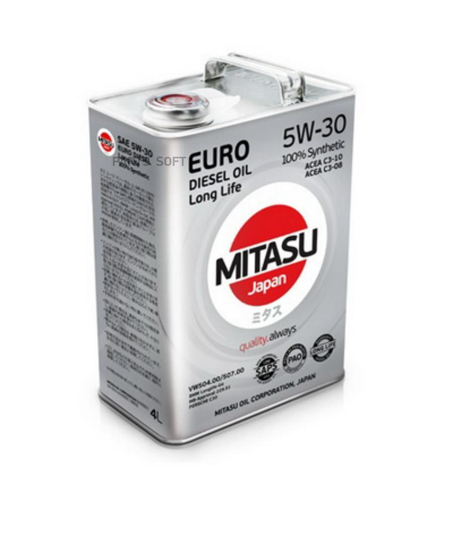 MITASU EURO PAO LL III OIL 5W-30 100% Synthetic (4л)