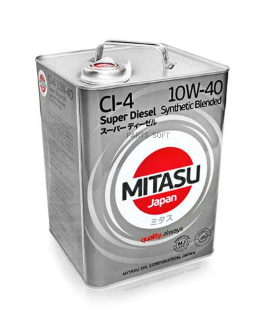 

MITASU 10W40 CI-4 дизель, полусинтетика 4л (1/6)