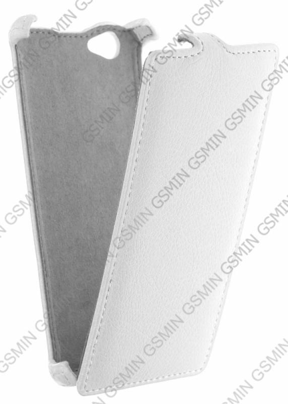 

Кожаный чехол для Fly IQ 4501 Evo Energie 4 Armor Case (Белый)